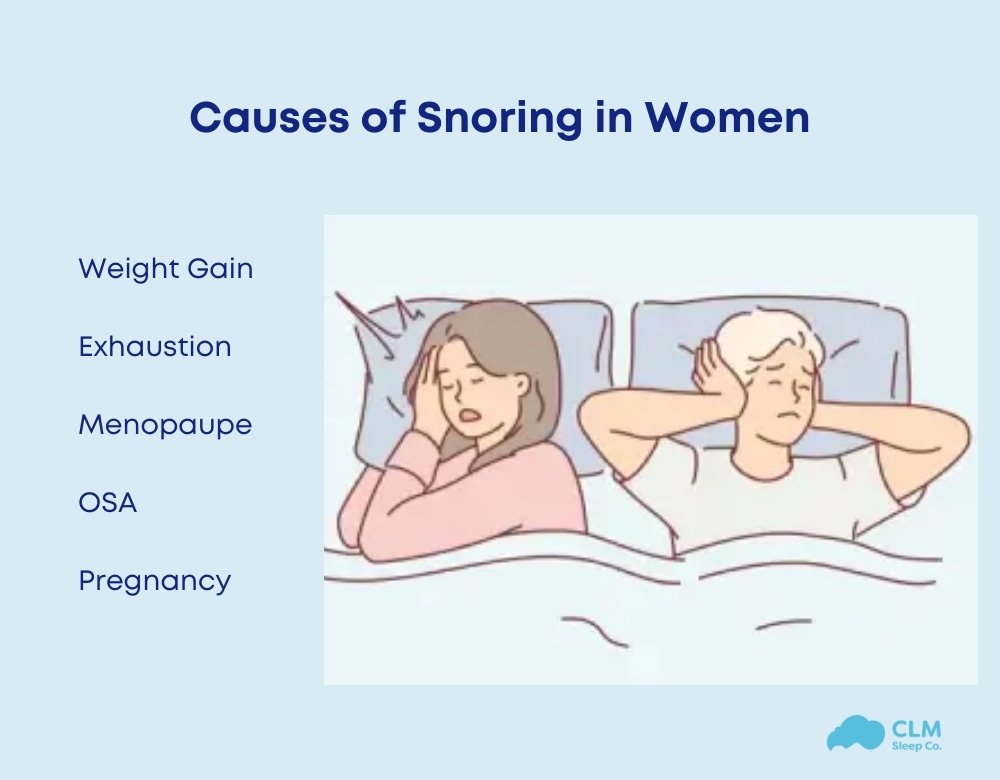 How to stop snoring woman naturally: Lifestyle changes