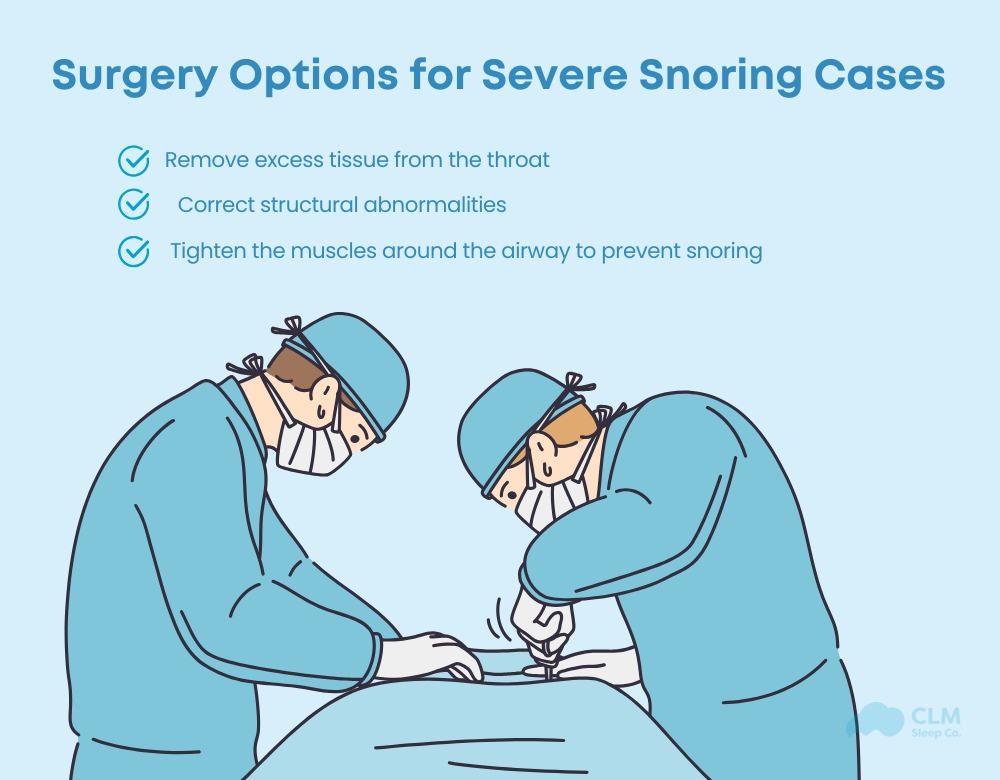 How to stop snoring woman surgery