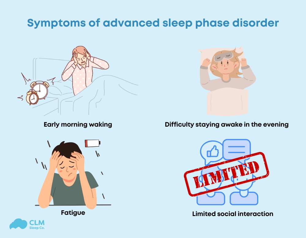 Symptoms advanced sleep phase disorder