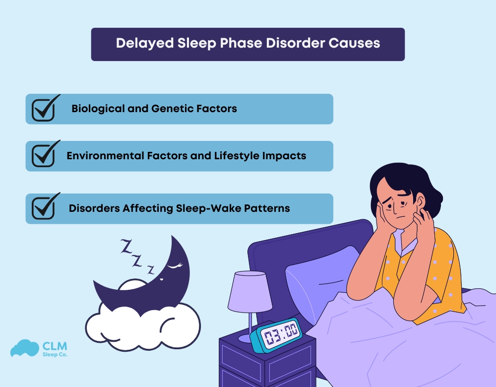 Delayed sleep phase disorder causes