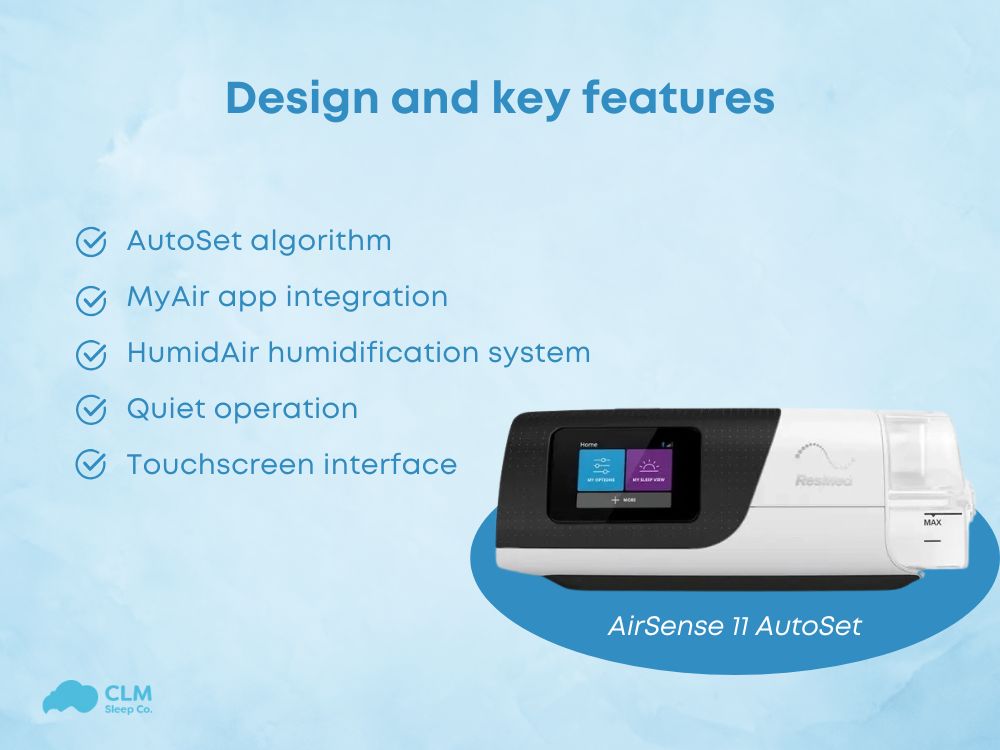 Resmed Airsense 11 Autoset CPAP machine reviews​: Key Features